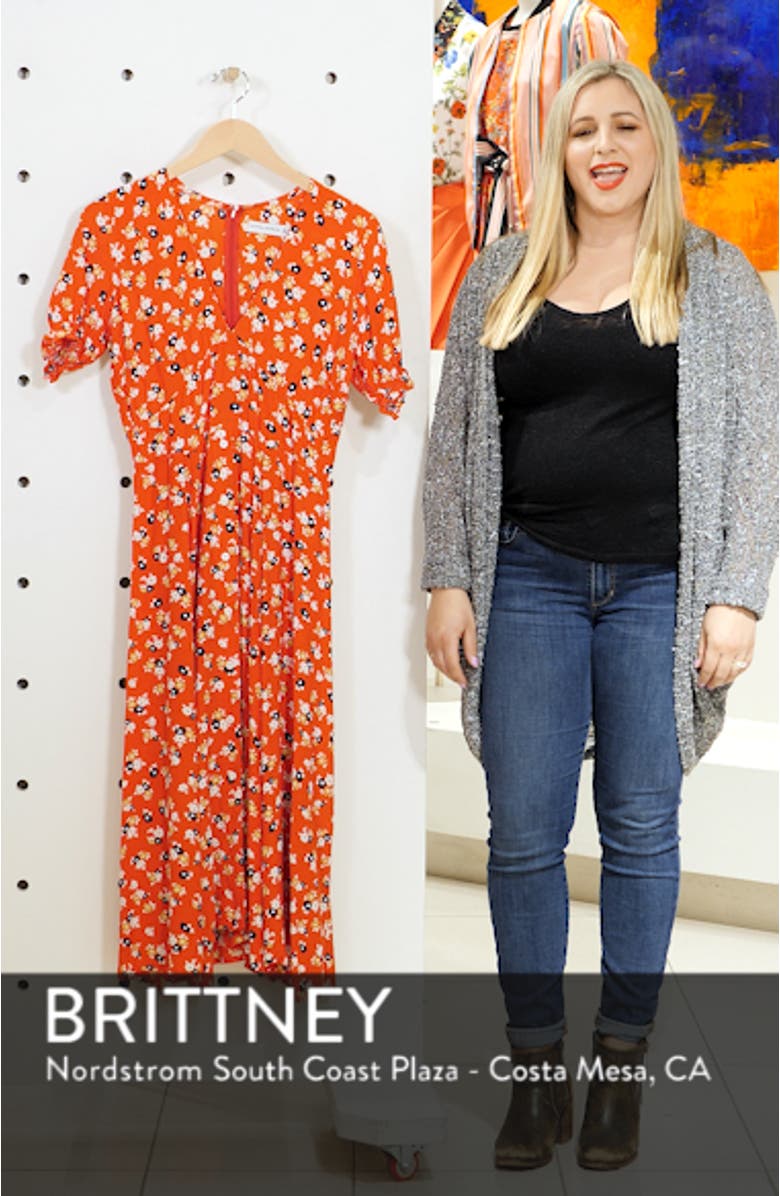 Ari Floral Midi Dress, sales video thumbnail