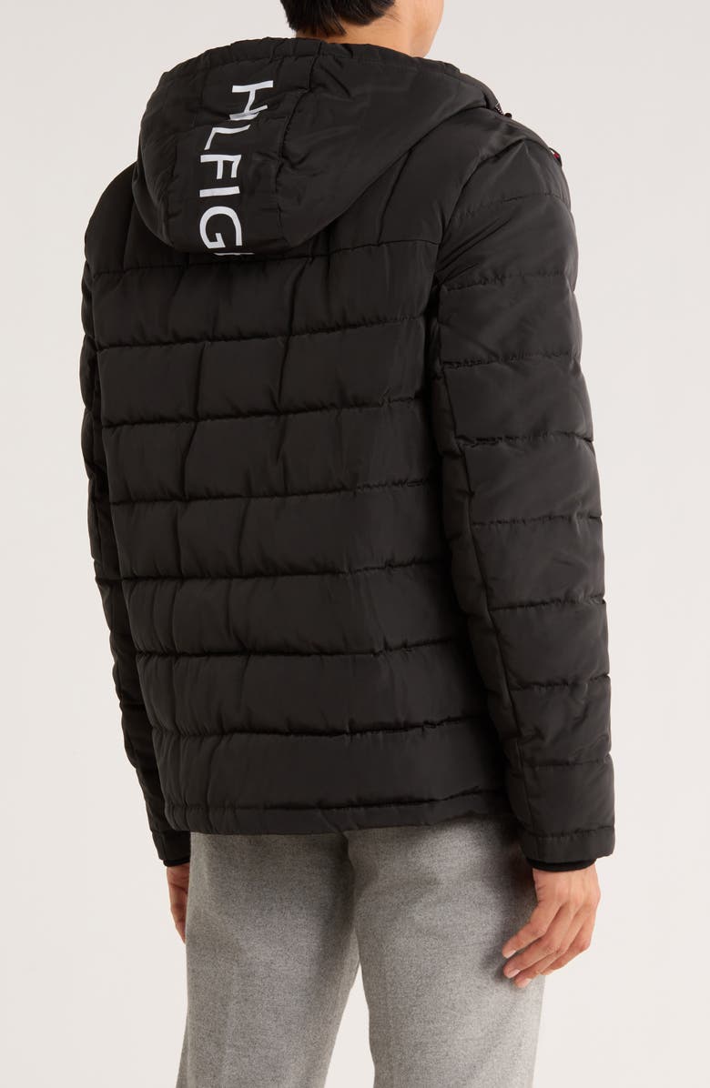 Tommy Hilfiger Hooded Puffer Jacket, Alternate, color, Black