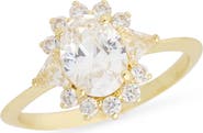 Covet Burst Cubic Zirconia Halo Ring