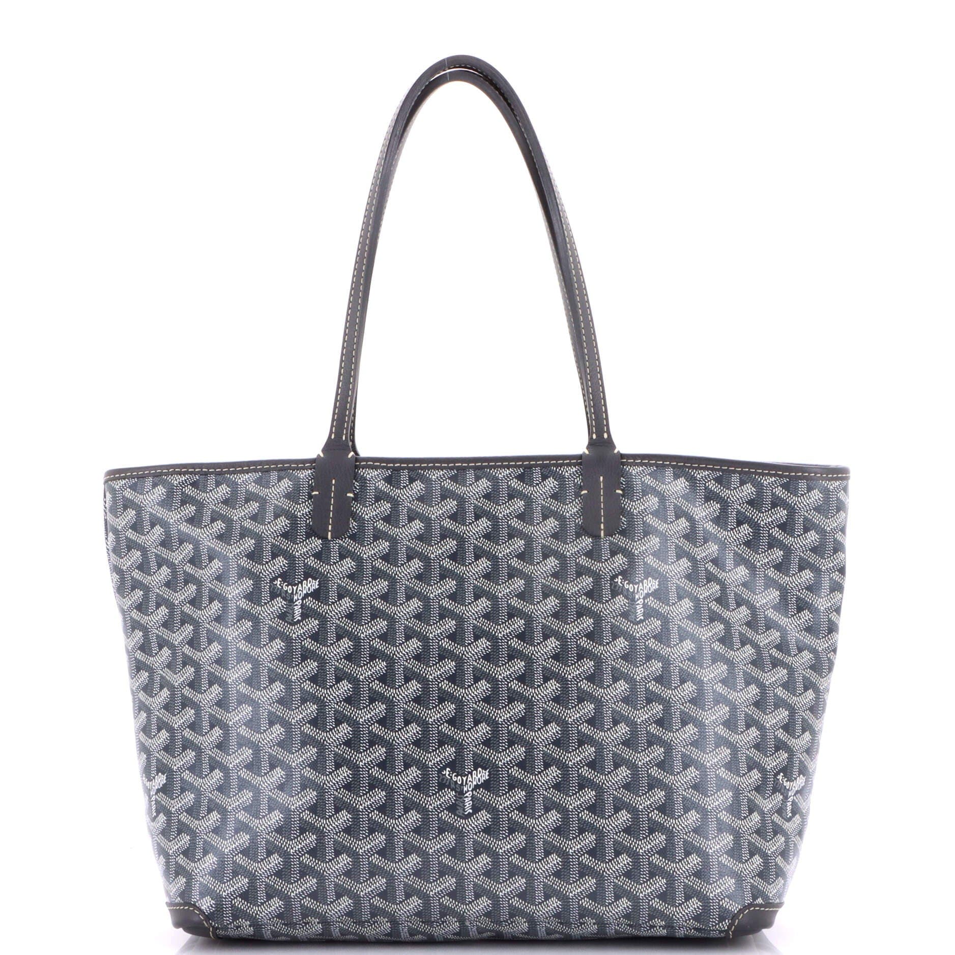 Pre-Owned Goyard Artois Tote Coated Canvas PM, Main, color, Gray
