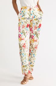 Joie Printed Pleated Pants