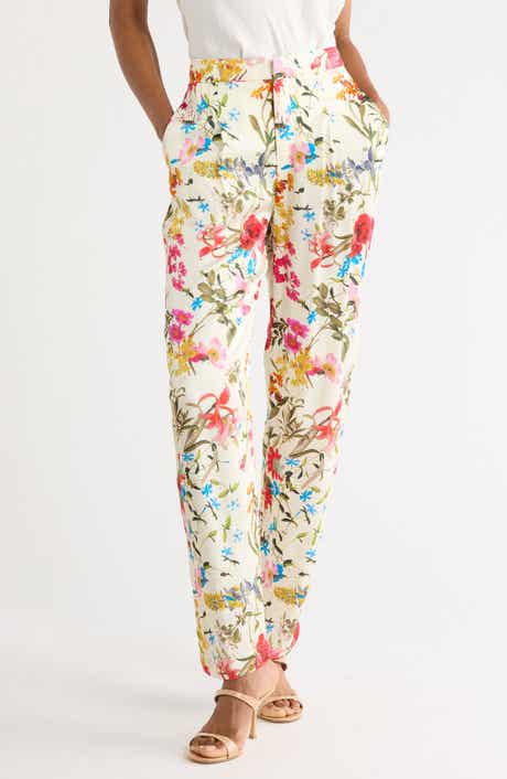 Joie Printed Pleated Pants