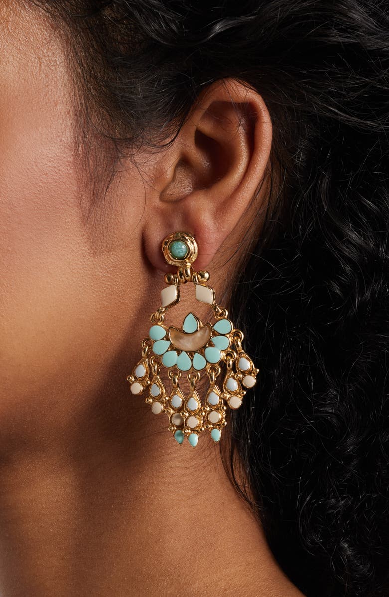 Gas Bijoux Musa Drop Earrings, Alternate, color, Light Blue