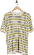 TWP Beach Stripe Short Sleeve Wool Sweater