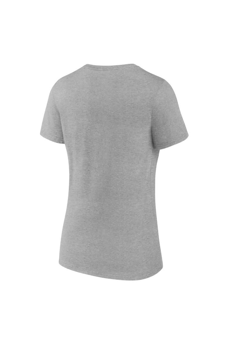 Women's Fanatics Gray New York Yankees V-Neck T-Shirt, Alternate, color, Gray