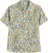Seasalt Cornwall Blue Heron Short Sleeve Linen Shirt