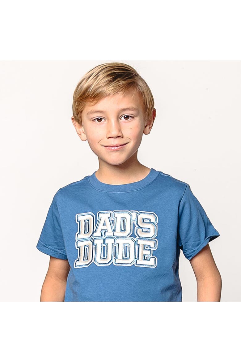 Dad's Dude Patch Short Sleeve T-Shirt, Alternate, color, Indigo