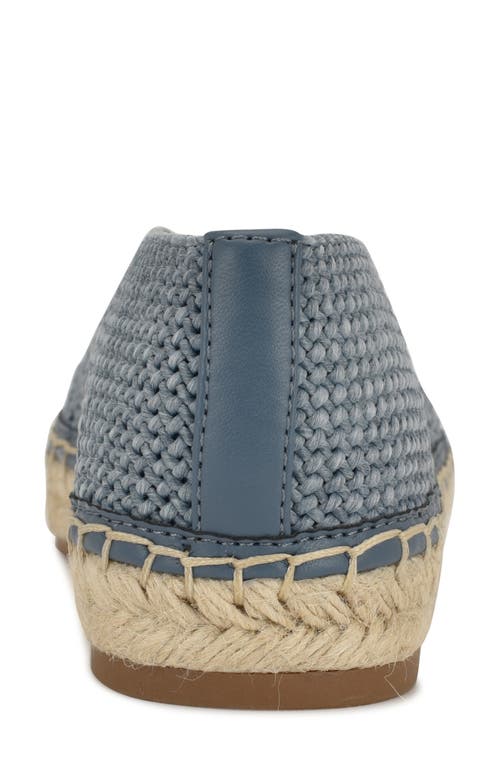 Shop Nine West Rorie Woven Espadrille In Medium Blue