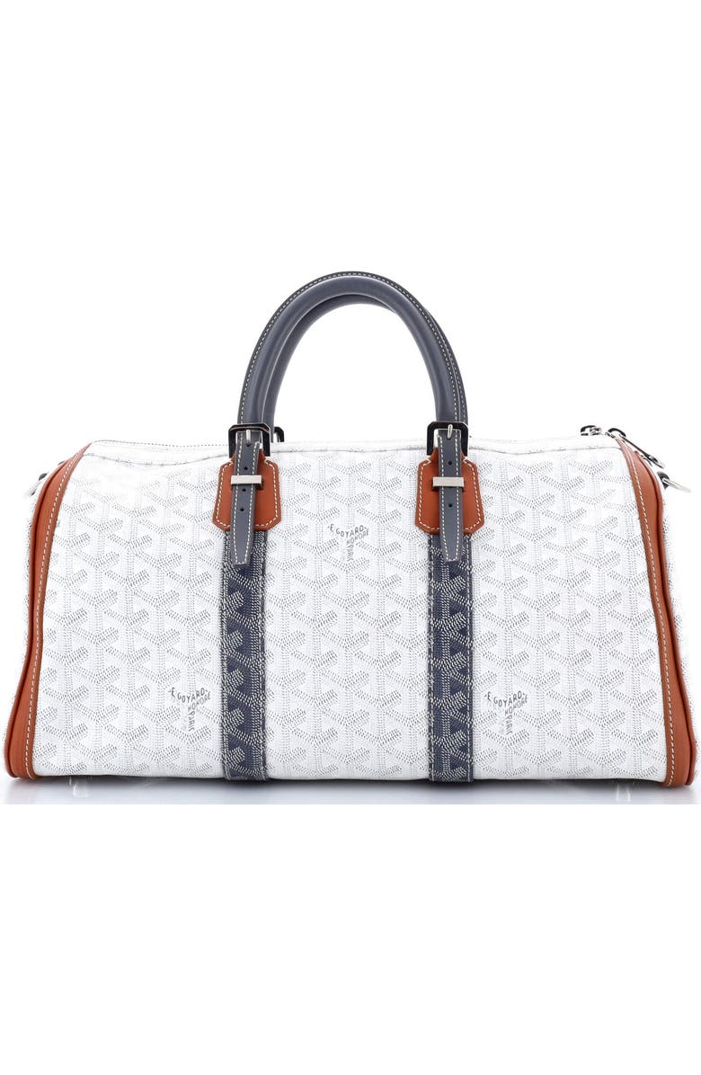 Pre-Owned Goyard Croisiere Bag Coated Canvas 35, Alternate, color, White