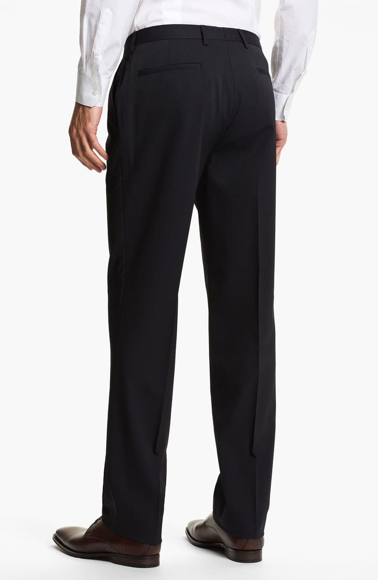 Sand Trim Fit Wool Blend Suit, Alternate, color, Navy