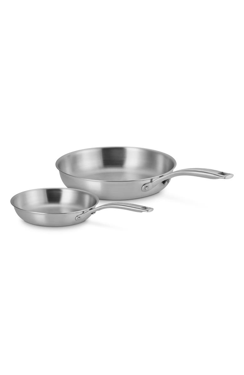Le Creuset Essential 2-Piece Stainless Steel Frying Pan Set, Main, color, 