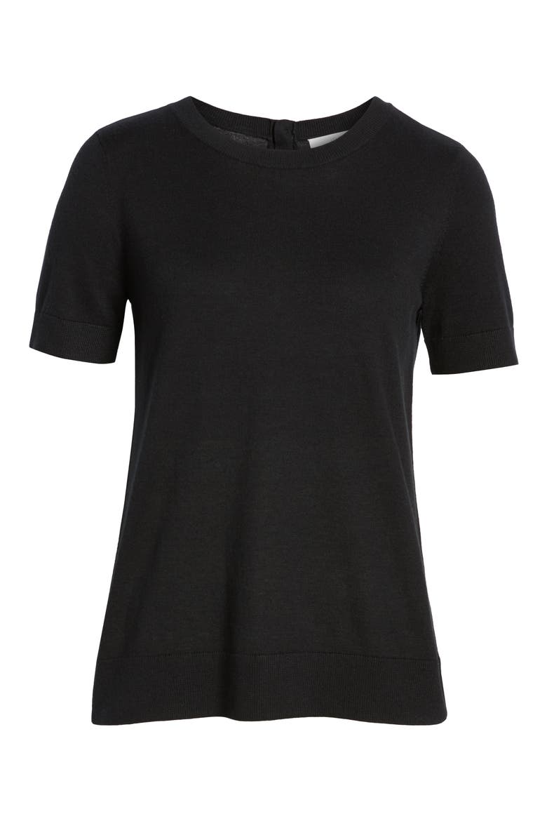 Crewneck Sweater, Alternate, color, BLACK