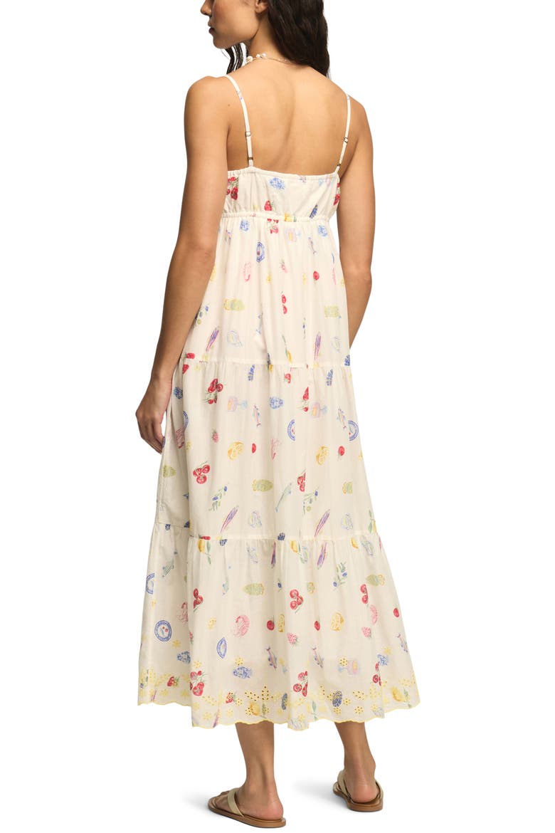 Floral Print Tiered Maxi Dress, Alternate, color, MULTI CONVERSATIONAL PRINT