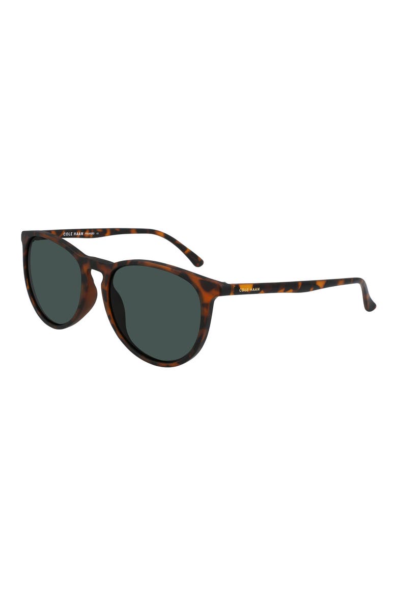 55mm Vintage Round Sunglasses, Alternate, color, MATTE TORTOISE