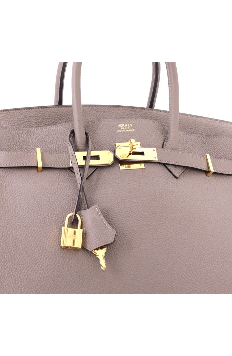 Pre-Owned Hermes Birkin Handbag Grey Togo with Gold Hardware 35, Alternate, color, Gris Asphalte