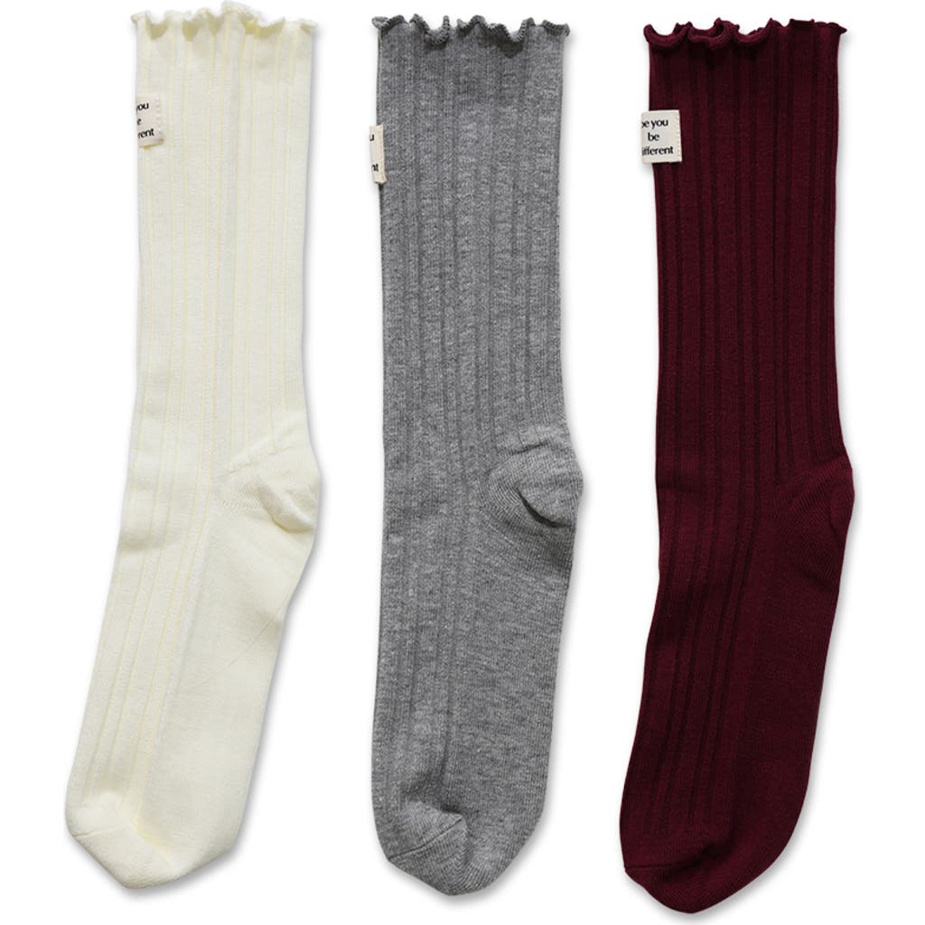 Belle & Bloom Beloved 3 Pack Socks In Multi