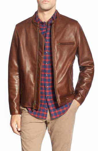 Schott NYC Café Racer Lightweight Oiled Cowhide Leather Schott NYC Café Racer Lightweight Oiled Cowhide Leather
