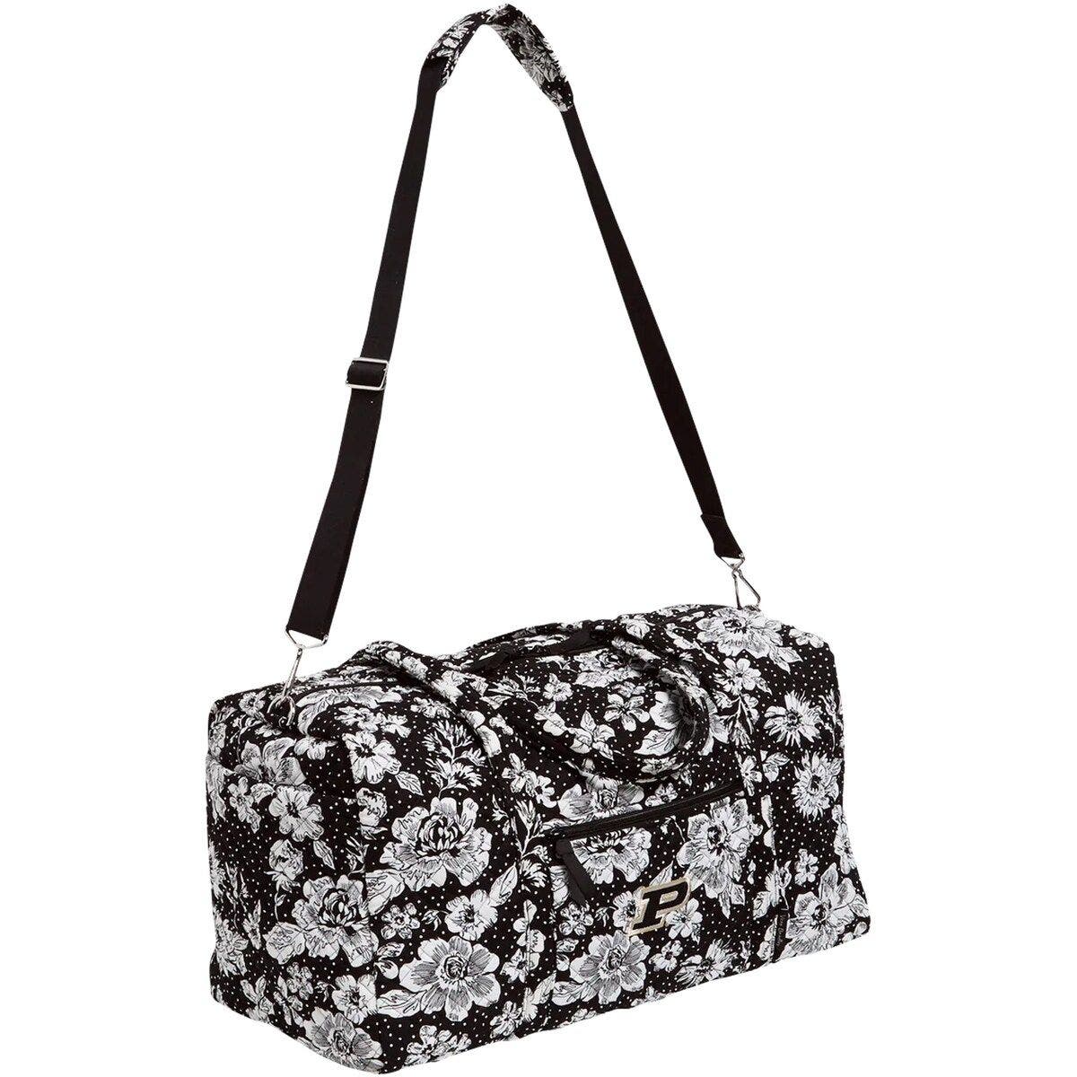VERA BRADLEY Purdue Boilermakers Rain Garden Large Travel Duffel Bag, Alternate, color, 
