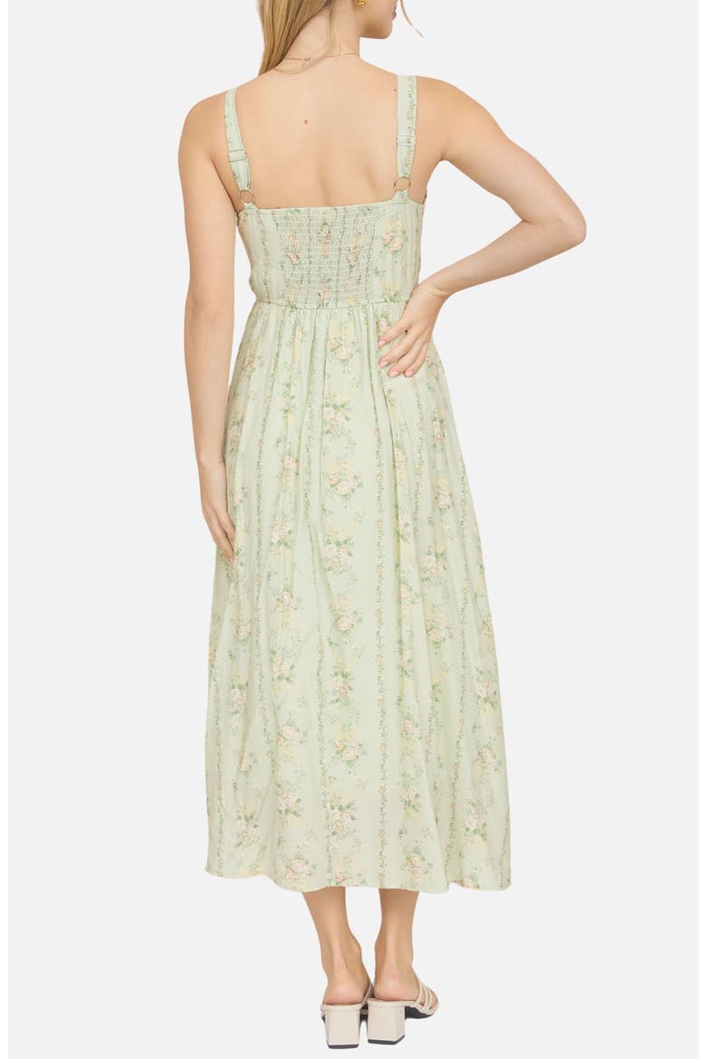 Blu Pepper Floral Print Sleeveless Maxi Dress (Women)