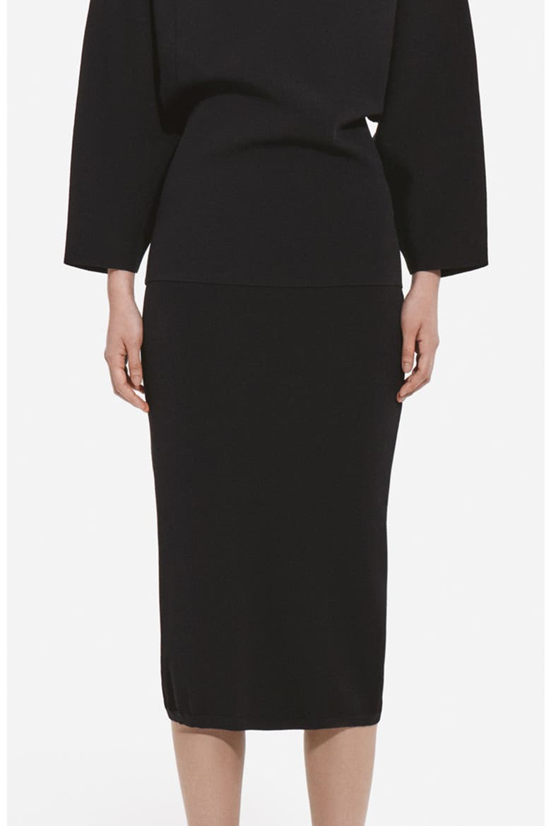 Collared Zipper Polo Top in Viscose, Main, color, Black