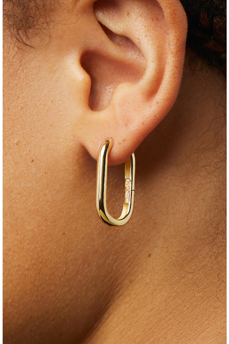 Gold Hoop Earrings - Rox Medium, Alternate, color, Gold