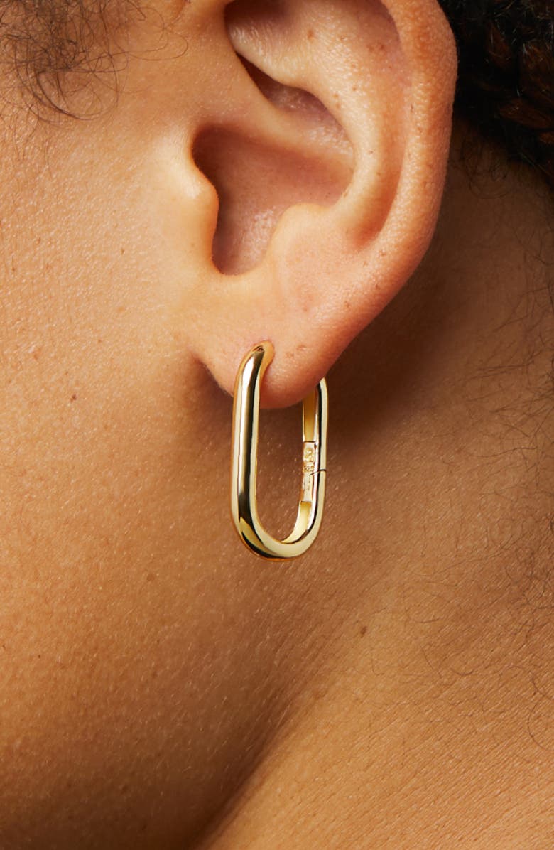 Ana Luisa Gold Hoop Earrings - Rox Medium, Alternate, color, Gold