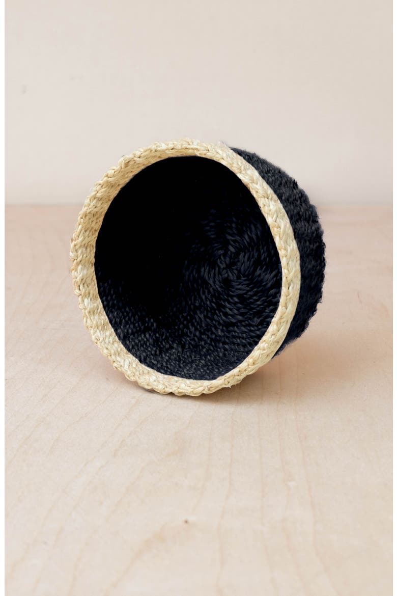 Mini Trinket Basket, Alternate, color, Black