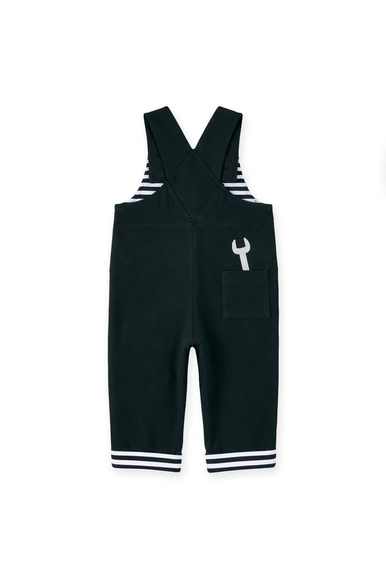 French Terry Knit Longall With Tow Truck, Alternate, color, Navy Blue