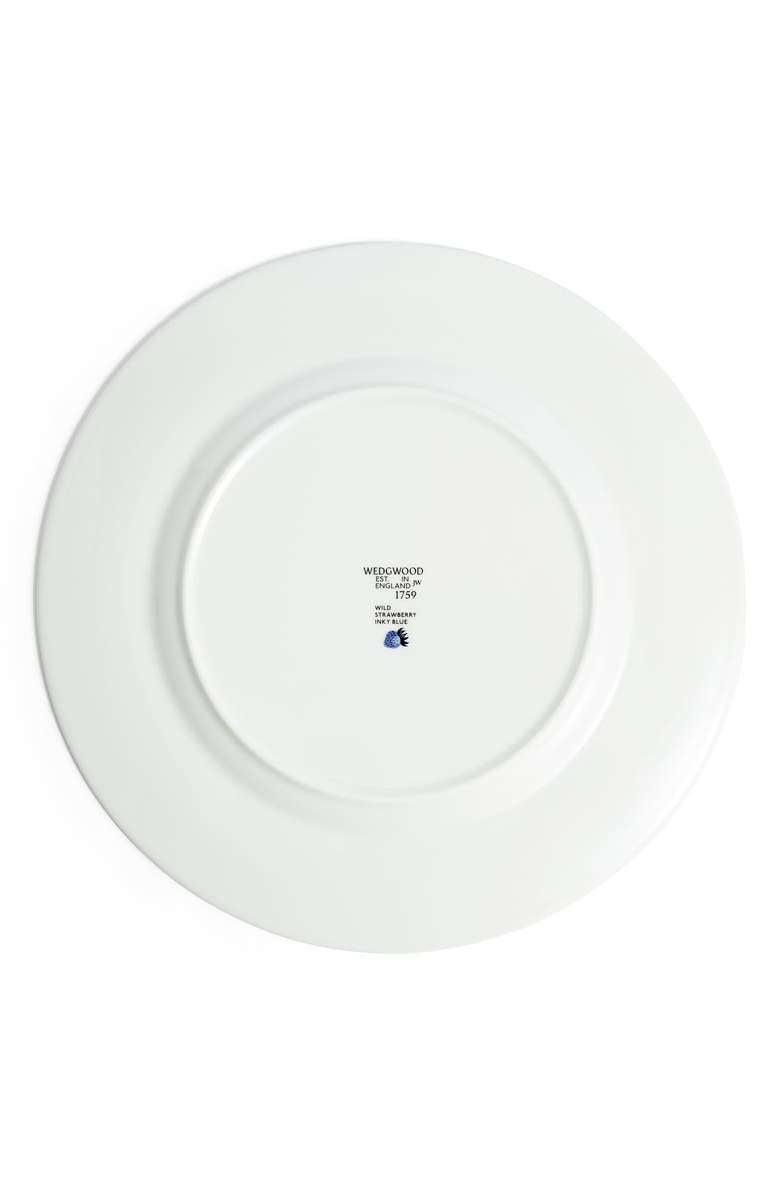 Wedgwood Wild Strawberry Inky Blue Bone China Dinner Plate, Alternate, color, Blue