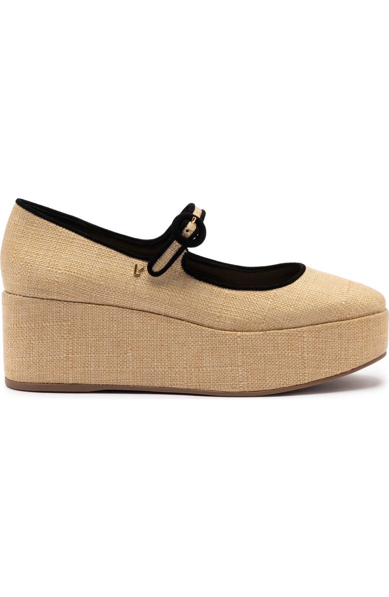 Larroudé Blair Flatform, Main, color, Beige