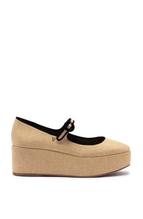Larroude Blair Flatform In Beige