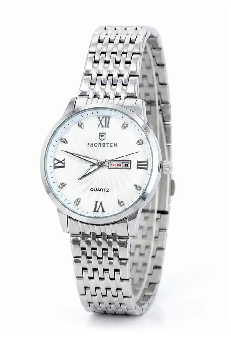 Valencia Bracelet Watch, Alternate, color, White Dial