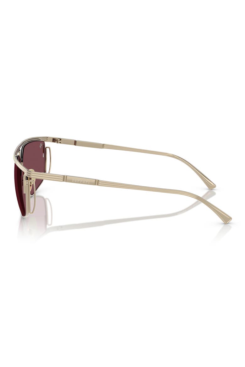59mm Irregular Sunglasses, Alternate, color, PALE GOLD / BORDEAUX