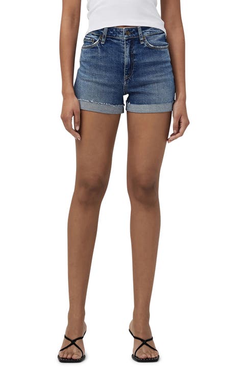 Nina High Waist Denim Shorts (Monterosso)
