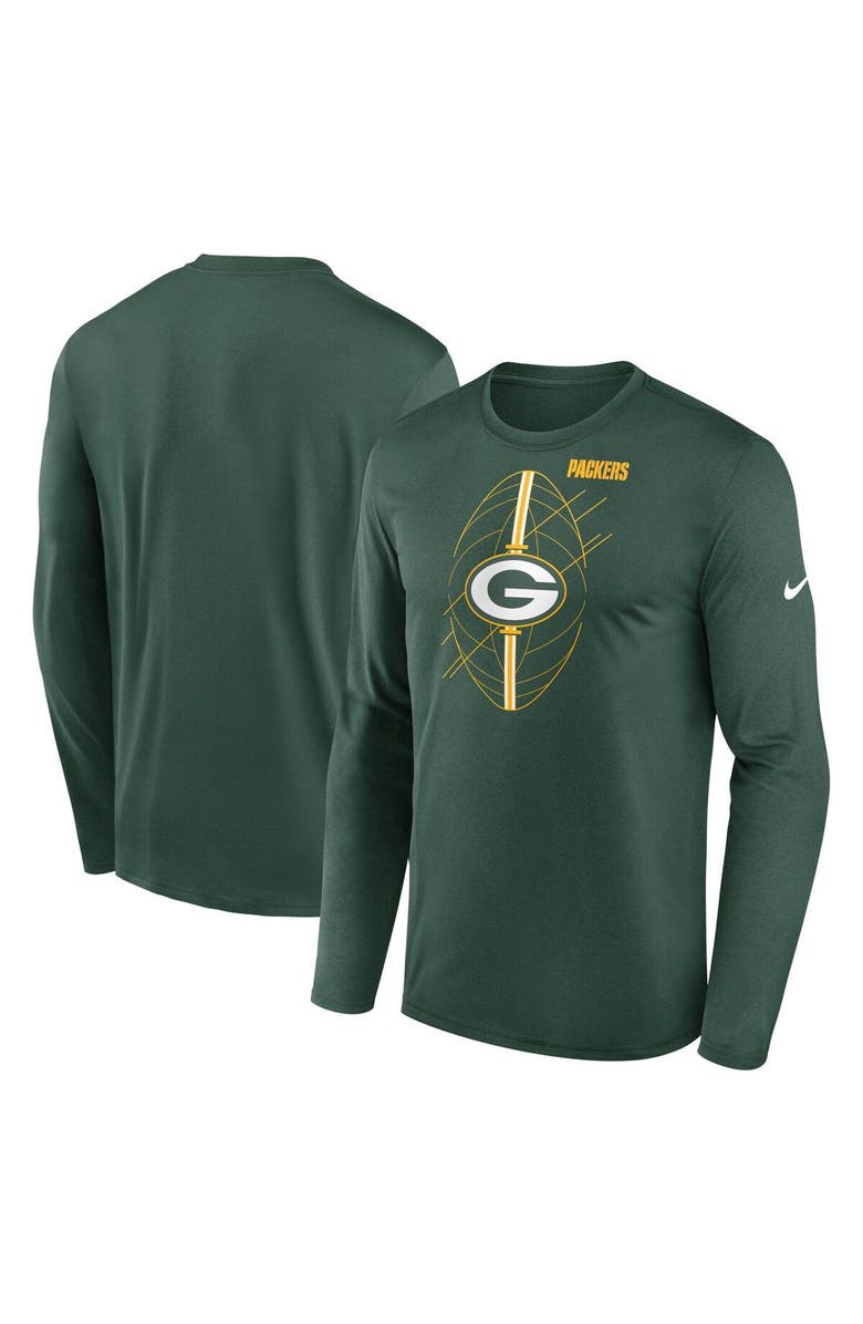 Nike Men's Nike Green Green Bay Packers Legend Icon Long Sleeve T-Shirt, Main, color,