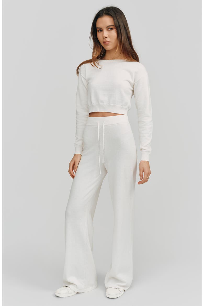 Alex Drawstring Pants, Alternate, color, White