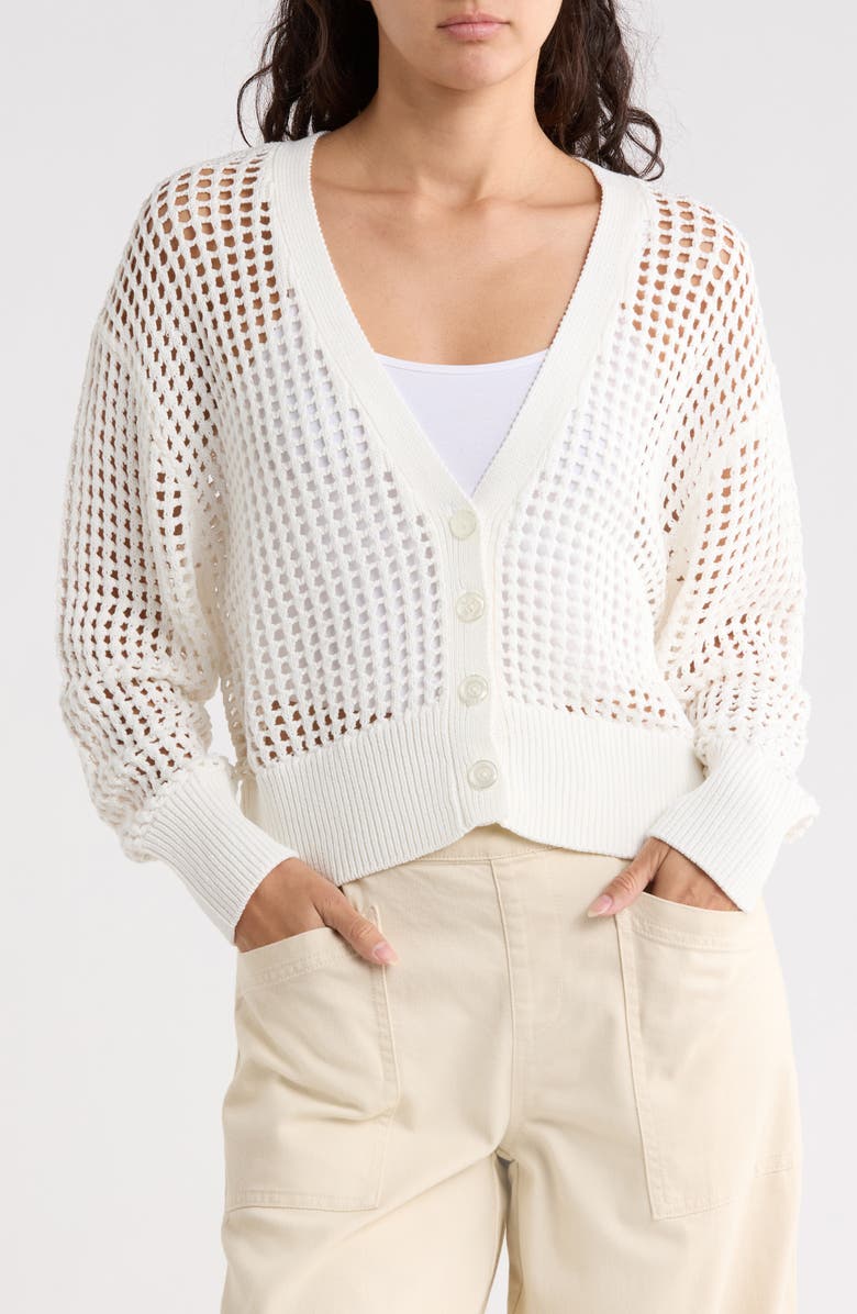 Young, Fabulous & Broke Bradshaw Cardigan, Main, color, Bone