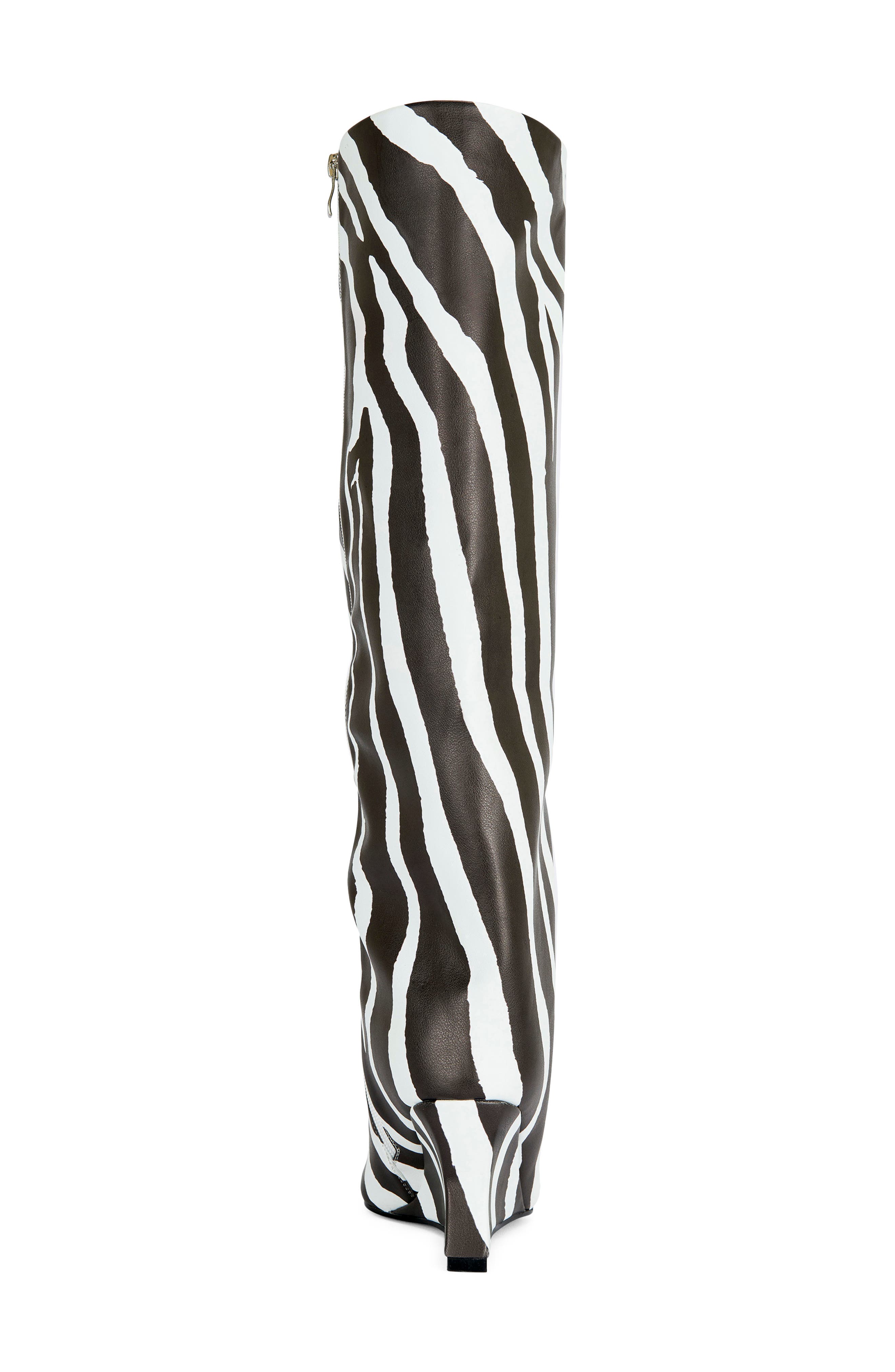 Kenya Wide Shaft Wedge Boot, Alternate, color, KENYA ZEBRA