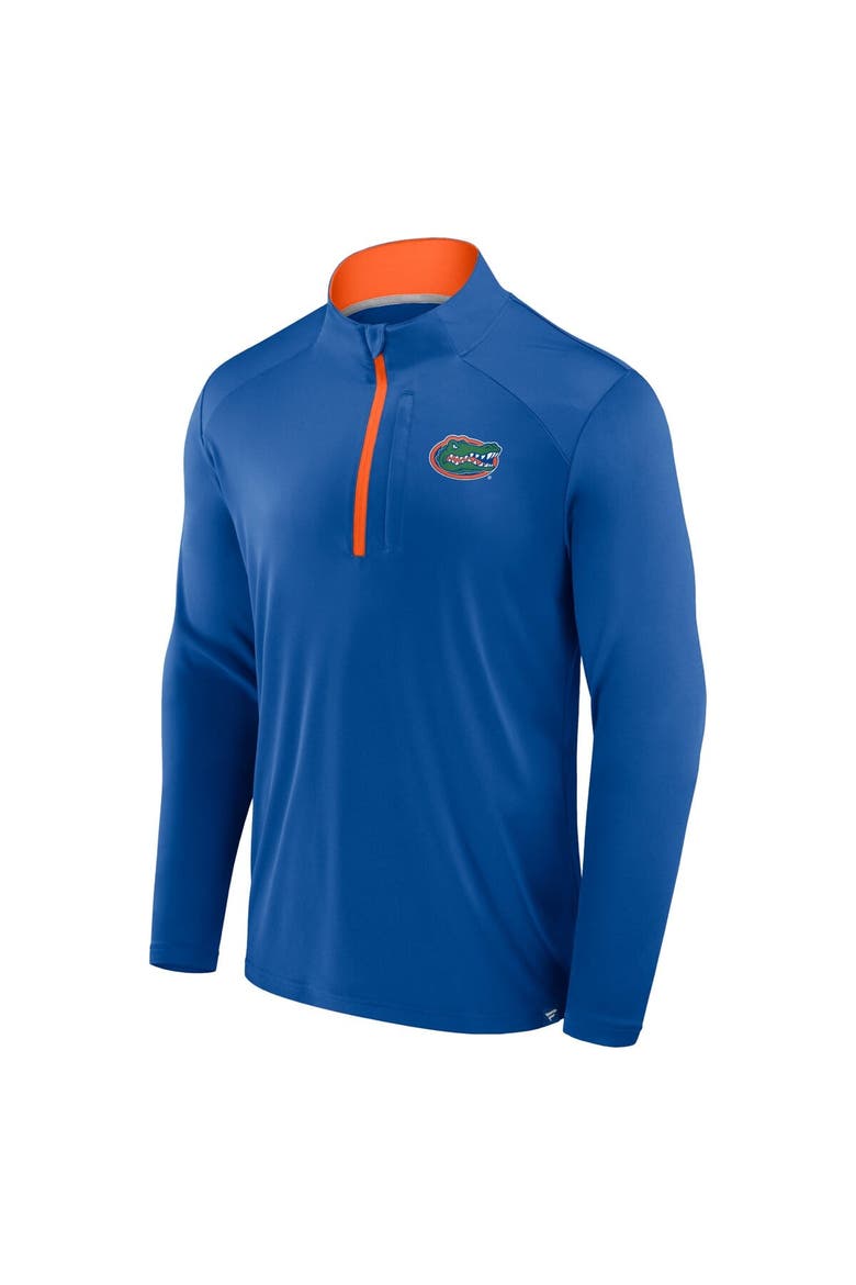 Men's Fanatics Royal Florida Gators Fundamental Defender Quarter-Zip Jacket, Alternate, color, Royal