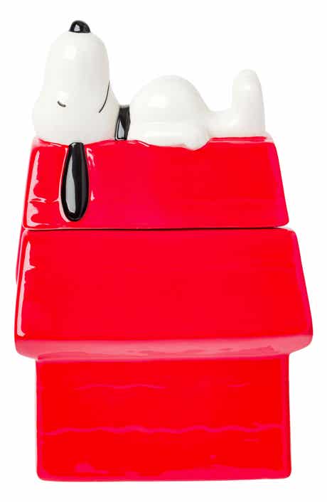 PEANUTS Snoopy Dog House Ceramic Cookie Jar