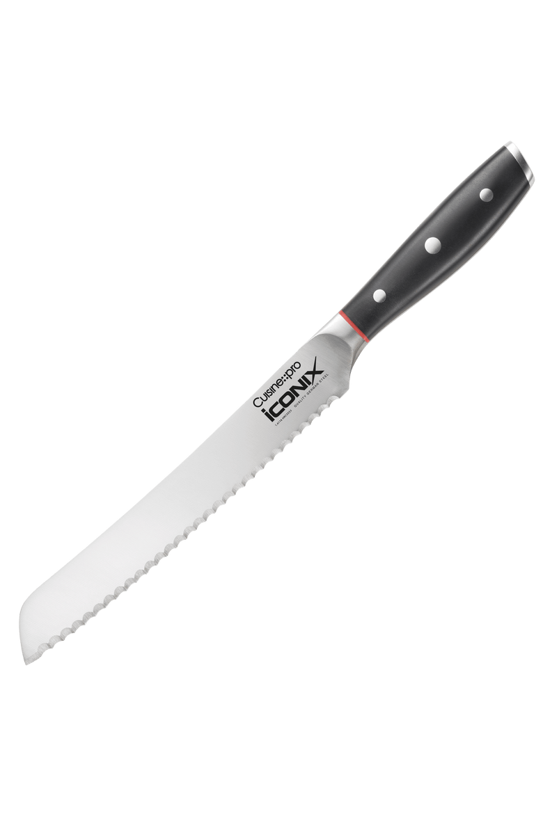 iconiX® 8" Bread Knife, Main, color, Black