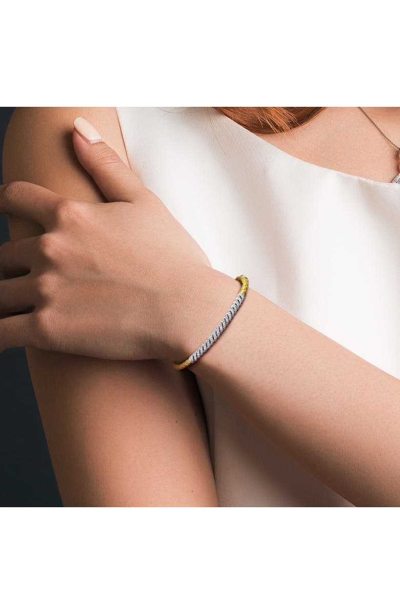 Julianna B. Diamond Bangle 14k White Yellow Gold, Alternate, color, 14K Gold