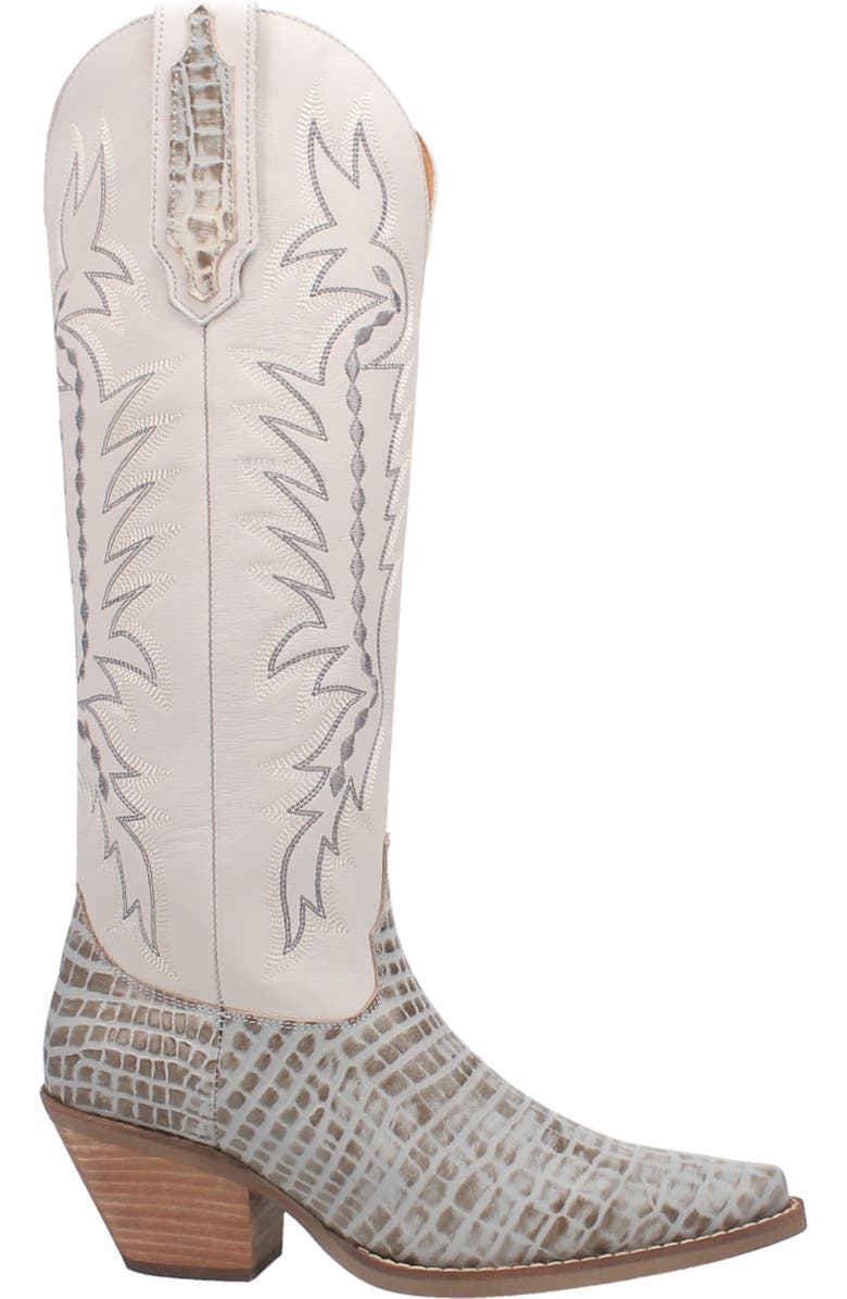 Dingo High Lonesome Croc Embossed Cowboy Boot, Alternate, color,
