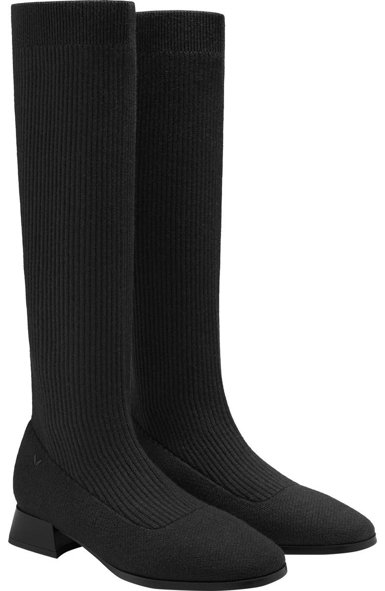 VIVAIA Tara Pro Square-Toe Water Repellent Wool Knee-High Boots, Main, color,