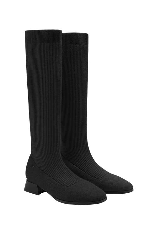 Tara Pro Square-Toe Water Repellent Wool Knee-High Boots