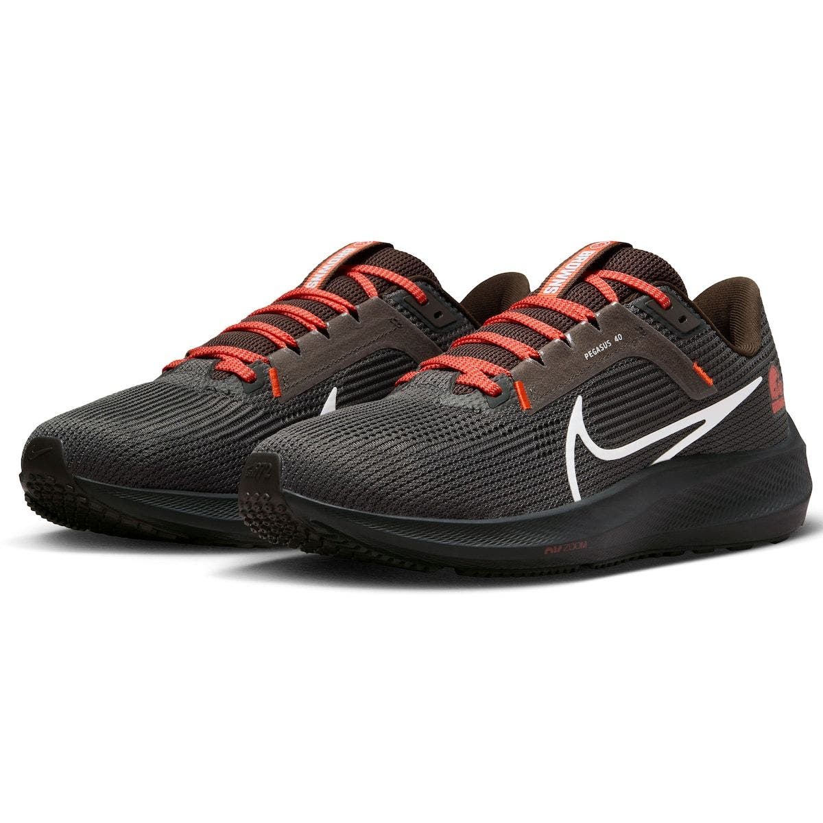 Nike Unisex Nike  Anthracite Cleveland Browns Zoom Pegasus 40 Running Shoe, Alternate, color, Anthracite