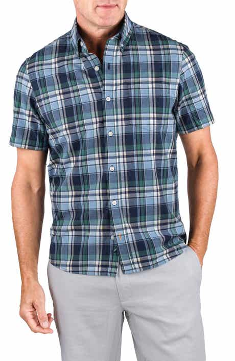 Tailor Vintage Plaid Short Sleeve Button-Down Shirt
