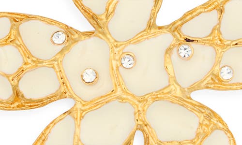 Kenneth Jay Lane Crystal Star Stud Earrings In Gold