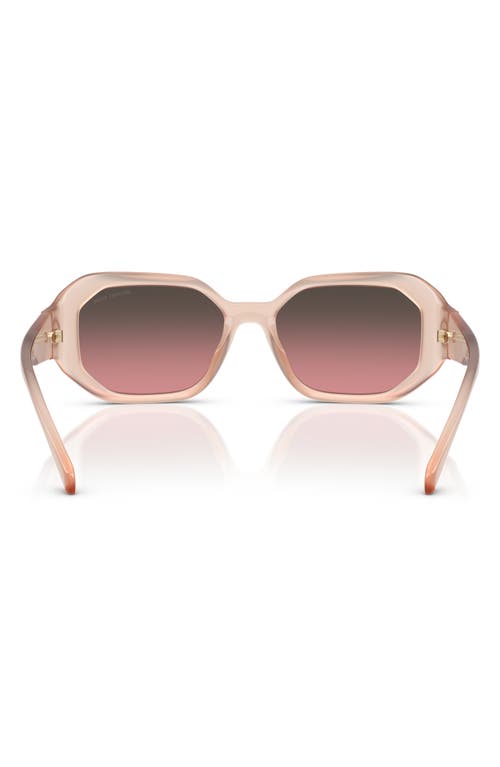 Michael Kors 54mm Irregular Sunglasses In Light Sand/brown Rose