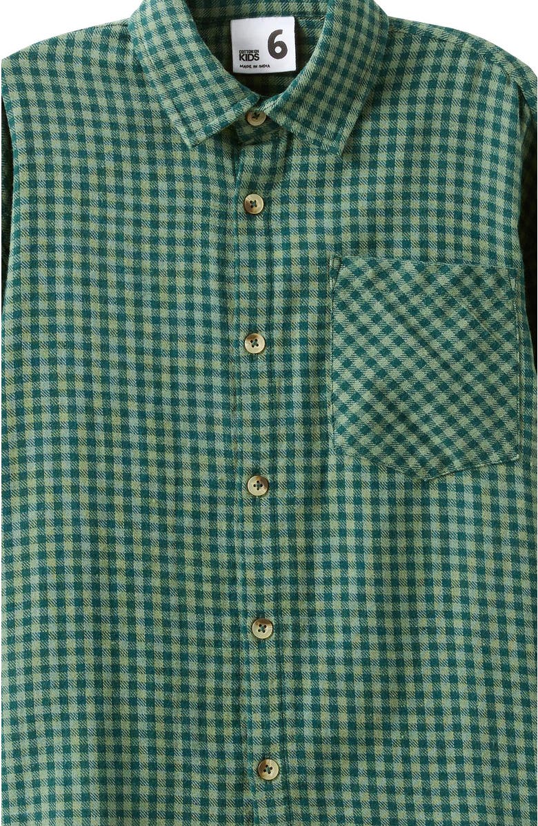 Cotton On Kids Kid's Carter Long Sleeve Skate Shirt, Alternate, color, Storm Green Khaki Green